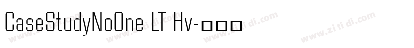 CaseStudyNoOne LT Hv字体转换